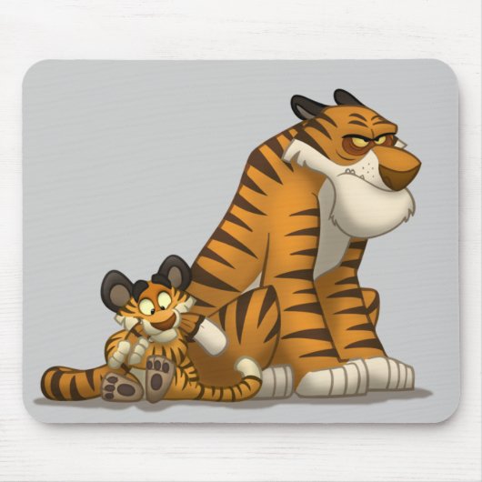 Tapis De Souris Tigres sur un Mousepad (Devant)