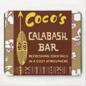 Tapis De Souris Tiki Art - Cocos Calabash Bar (Devant)