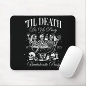 Tapis De Souris Til Death Do Us Party Retro Halloween Bachelorette (Avec souris)