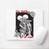 Tapis De Souris Till Death Do Us Part Wedding Skeleton Couple Vale (Avec souris)