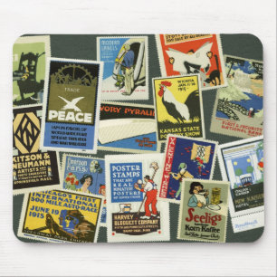 Tapis De Souris Timbres d'affiche