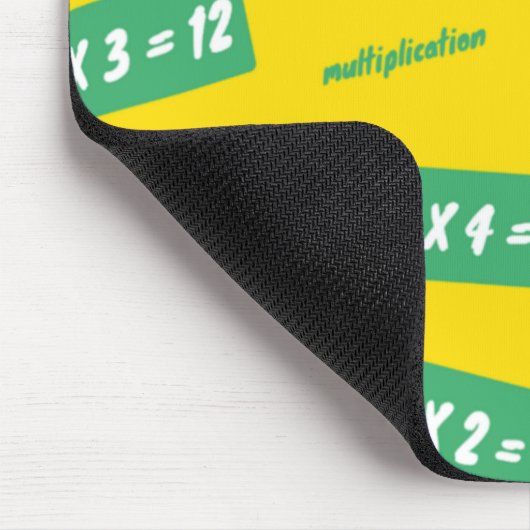 Tapis De Souris Times four yellow learning (Coin)
