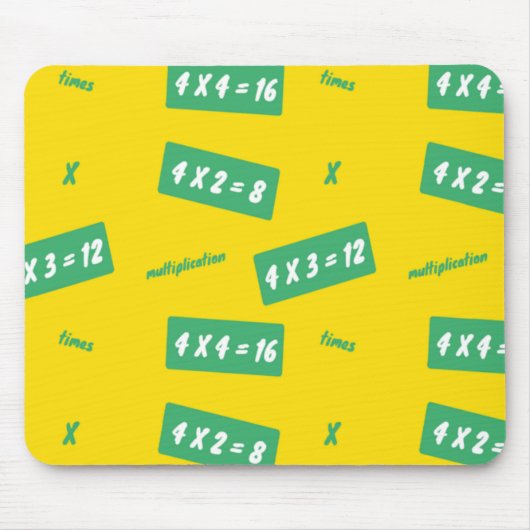 Tapis De Souris Times four yellow learning (Devant)