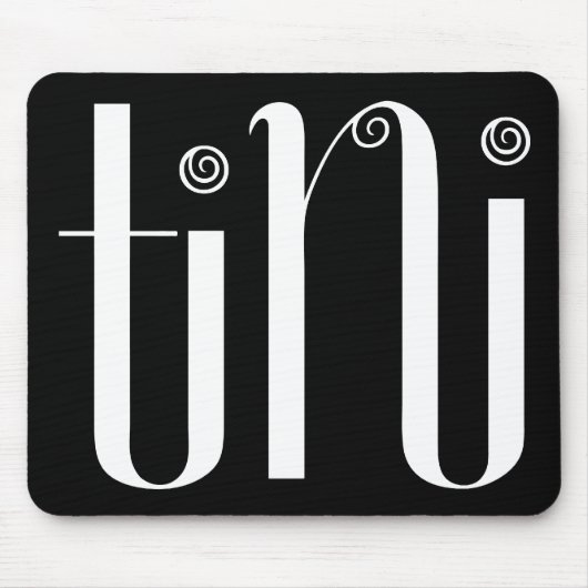 Tapis De Souris Tini Mousepad blanc (Devant)