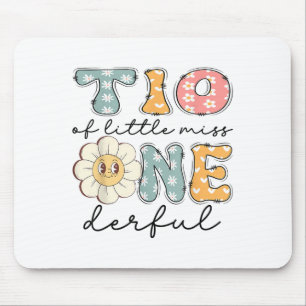 Tapis De Souris Tio Of Little Miss Onederful 1st Birthday Girl Dai