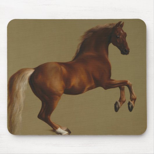 Tapis De Souris Tir à blanc sur le cheval (par George Stubbs) (Devant)