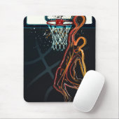 Tapis De Souris Tir de dunk de basket-ball Moderne Urbain Cool (Avec souris)