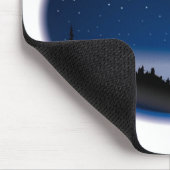 Tapis De Souris Tir une étoile sur le paysage nocturne (Coin)