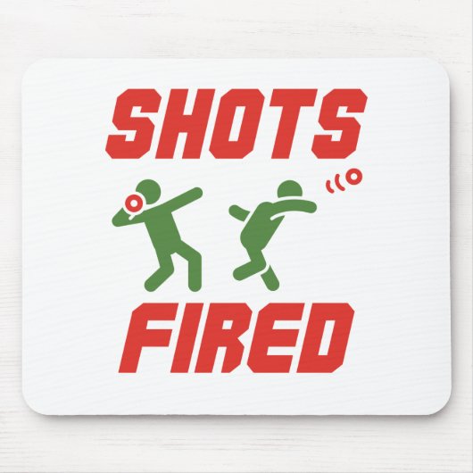 Tapis De Souris Tirages Fired Funny Shot Put Track et Field (Devant)