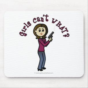 Tapis De Souris Tireur d'élite féminin