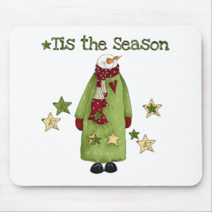 Tapis De Souris Tis the Season Snowman T-shirts et cadeaux