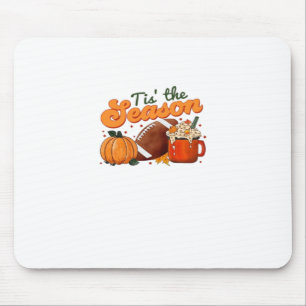 Tapis De Souris Tis The Season Tasse de Football Design D'automne