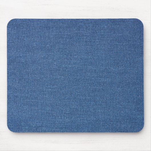 Tapis De Souris Tissu d'origine bleu mode jean denim (Devant)