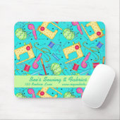 Tapis De Souris Tissu et affaires de couture Mousepad de turquoise (Avec souris)