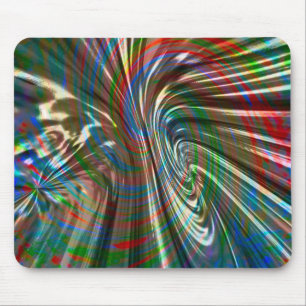 Tapis De Souris Tissu soyeux de couleur brun tourbillon incurvé