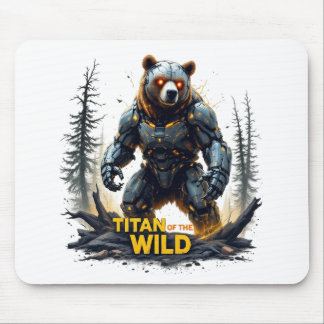 Tapis De Souris Titan de la nature - Ours robotique Mousepad