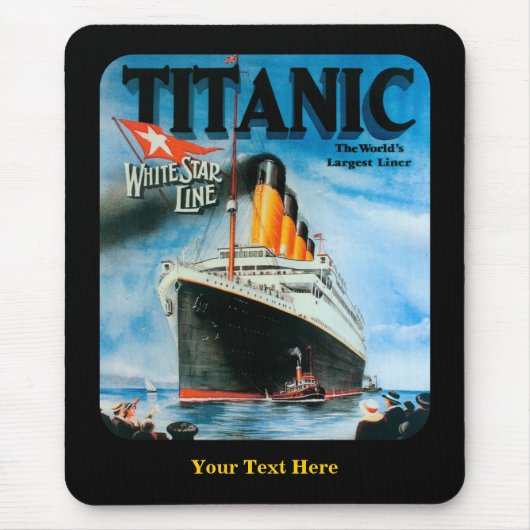 Tapis De Souris Titanic - Personnalisé (Devant)