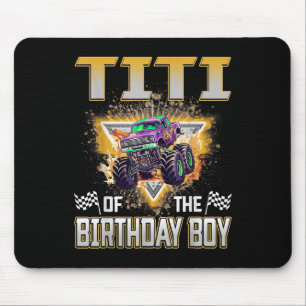 Tapis De Souris Titi De L'Anniversaire Boy Monster Camion Annivers