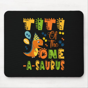 Tapis De Souris Titi Du Dinosaure D'Un Saurus 1er Anniversaire Par