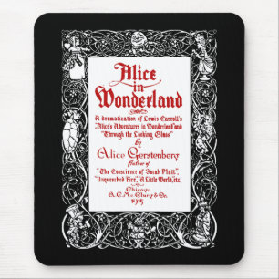 Tapis De Souris Titre Alice vintage