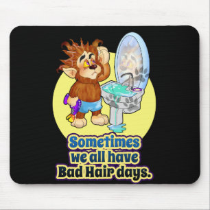 Tapis De Souris TLM : Willie the Wolf Bad Hair Days Mousepad