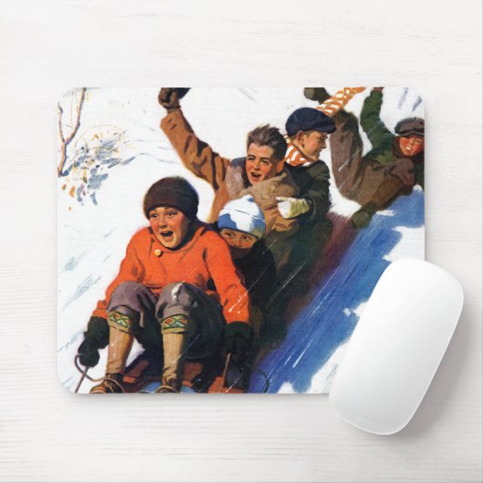 Tapis De Souris Tobagganing (Avec souris)