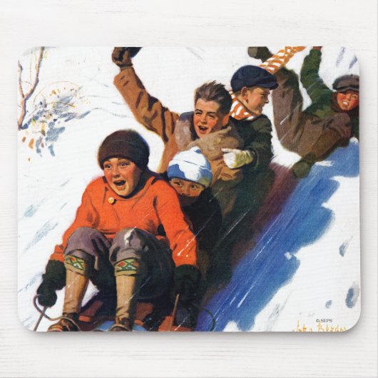 Tapis De Souris Tobagganing (Devant)