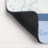 Tapis De Souris Toile bleu personnalisé Mousepad (Coin)