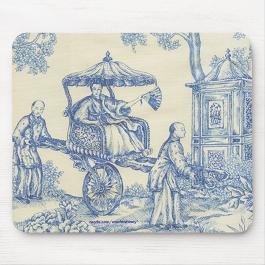 Tapis De Souris Toile bleue chinoise (Devant)