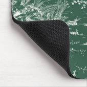 Tapis De Souris Toile de Jouy verte (Coin)