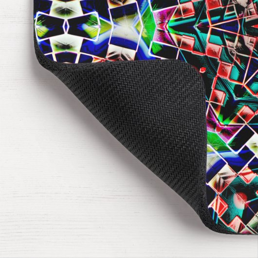 Tapis De Souris Toile en plastique de style kaléidoscope ou carrel (Coin)