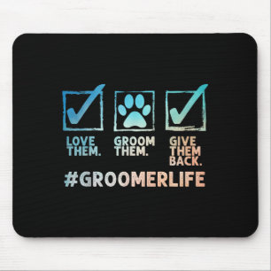 Tapis De Souris Toiletteur de chien cool Art pour hommes femmes To