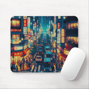 Tapis De Souris Tokyo en mouvement