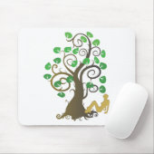 Tapis De Souris Tombé de l'arbre généalogique (Avec souris)