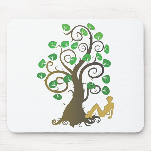 Tapis De Souris Tombé de l'arbre généalogique (Devant)