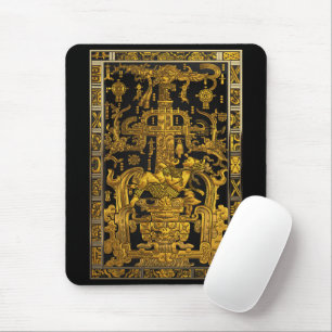 Tapis De Souris Tombeau de Pakal - Astronaut Palenque d'or