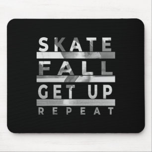 Tapis De Souris Tomber en skateboard, se relever, répéter - Ska dr