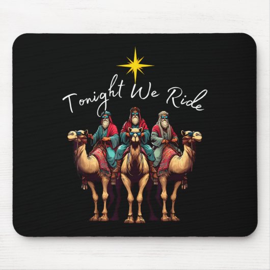 Tapis De Souris Tonight We Ride Christmas, 3 Wise Men, Christian C (Devant)