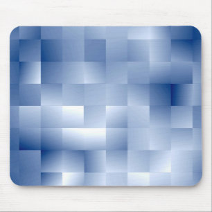 Tapis De Souris Tons bleus rêveurs dans un motif carré