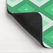 Tapis De Souris Tons de motif diamant vert (Coin)