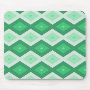 Tapis De Souris Tons de motif diamant vert