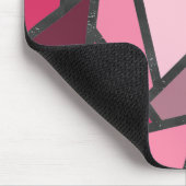 Tapis De Souris Tons de motif en vitrail rose (Coin)