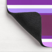 Tapis De Souris Tons de rayures violettes (Coin)