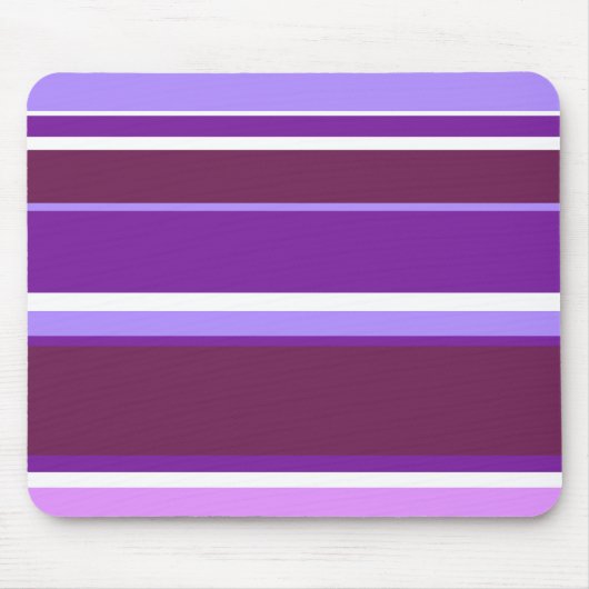 Tapis De Souris Tons de rayures violettes (Devant)