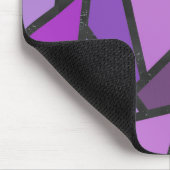 Tapis De Souris Tons de vitrail violet motif (Coin)