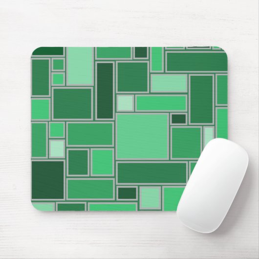 Tapis De Souris Tons verts (Avec souris)