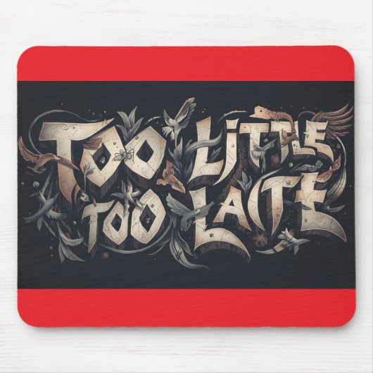 Tapis De Souris Too Little Too Late (Devant)