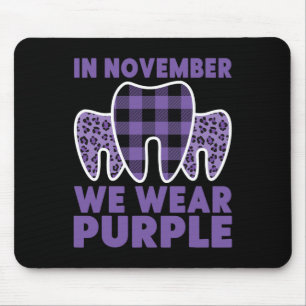 Tapis De Souris Tooth En Novembre Nous Portons Violet Heimerheimer