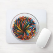 Tapis De Souris Toothpicks colorés Mousepad (Avec souris)