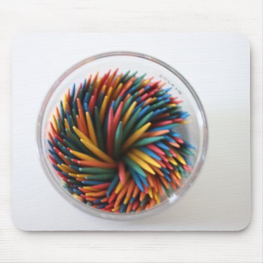 Tapis De Souris Toothpicks colorés Mousepad (Devant)